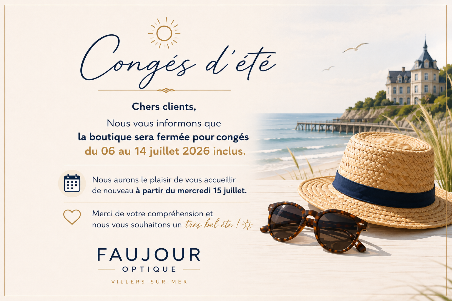 Magasin de lunettes Cabourg